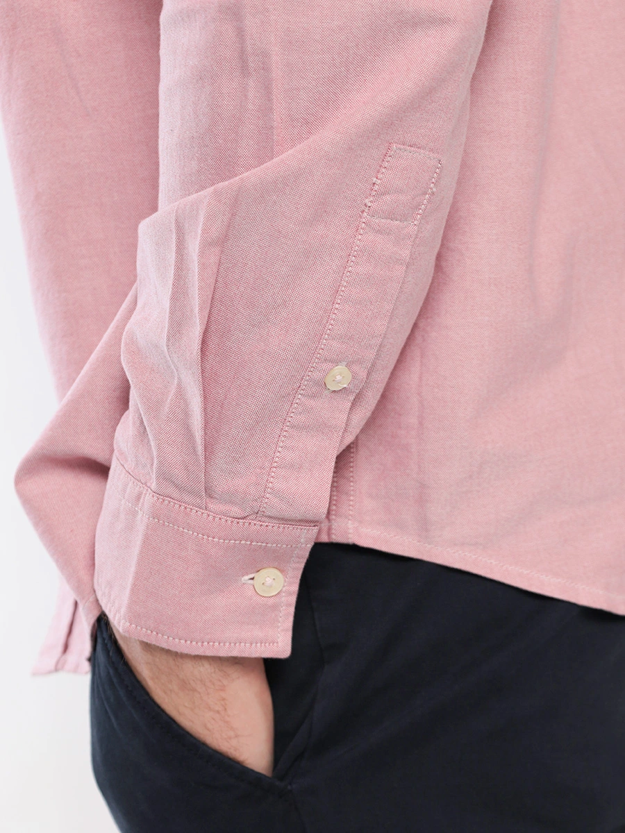 Рубашка розового цвета из натурального хлопка